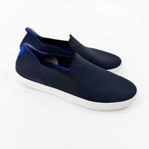 ✅ Rothys Original Slip-On Sneakers Black Size 10 Womens 7955 GUC Flats Comfort